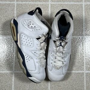 Nike Air Jordan 6 Retro GS 'Midnight Navy 384665-141 Youth Size 7y